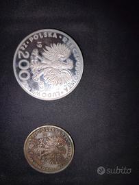 2 Monete RARE ZOLTCHY in ARGENTO