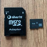 Memory Card Micro SD 4GB con Adattatore