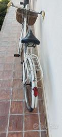 Bici con cestino e freni a bacchetta