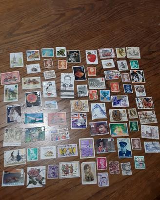 70 francobolli vintage