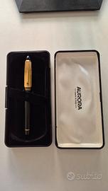 Aurora b11/d Stilografica vintage nera oro