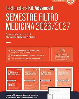 Kit Advanced 2026/2027 TESTBUSTERS SEMESTRE FILTRO