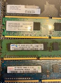Lotto 7 RAM DDR2 DDR3 DDR4 – 20GB totali