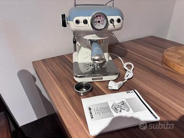 Macchina caffe ariete vintage azzurra