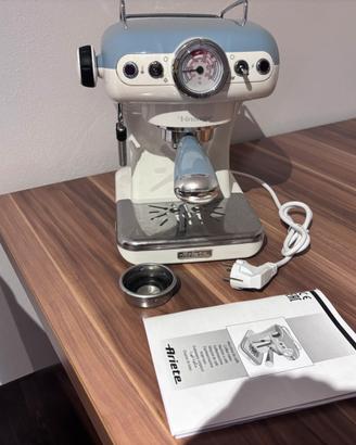 Macchina caffe ariete vintage azzurra