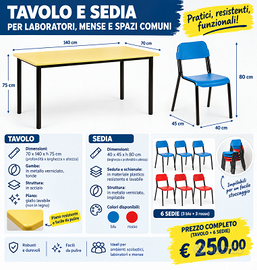 tavolo e sedie