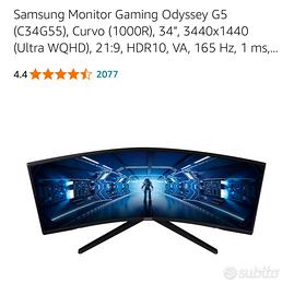 Samsung Monitor Gaming Odyssey G5 Curvo