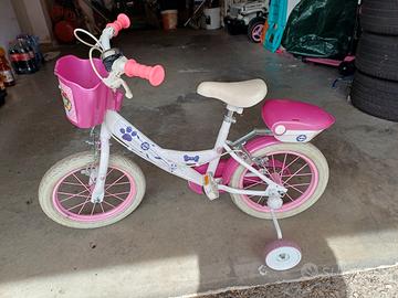 bicicletta per bambina 3-6 anni di paw patrol  