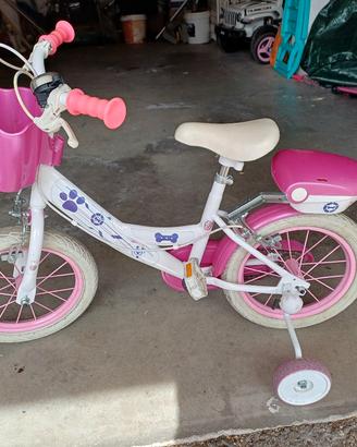 bicicletta per bambina 3-6 anni di paw patrol  