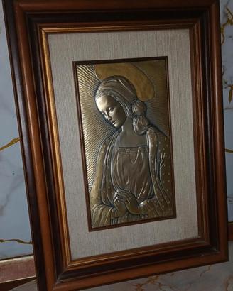 Quadro Madonna in Argento