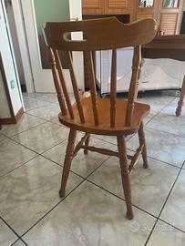 Sedie tavolo rotondo credenza divano in legno vero