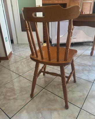 Sedie tavolo rotondo credenza divano in legno vero