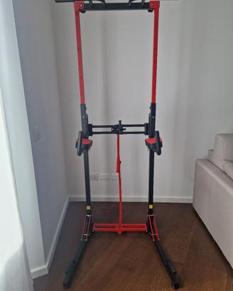 pull up bar e dip station richiudibile
