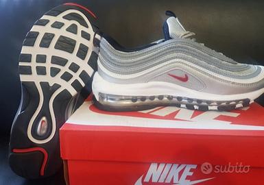 airmax 97 grigie con baffo rosso dal n°38 al 45°