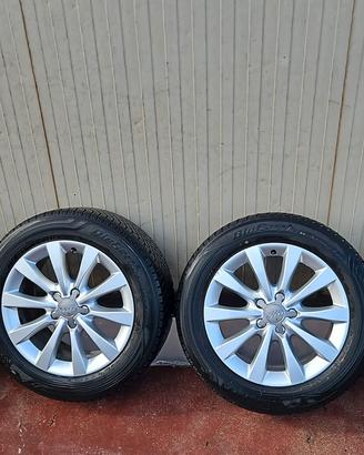 4 gomme più e cerchi 225/55/17 invernali audi 6