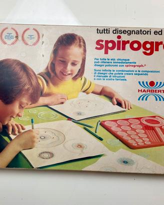 Set vintage del gioco creativo Spirograph