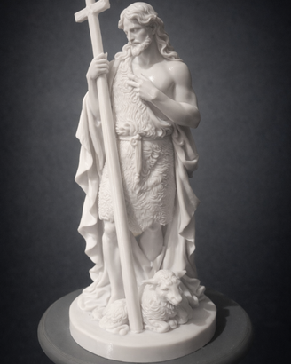 Statua Gesù con agnello
