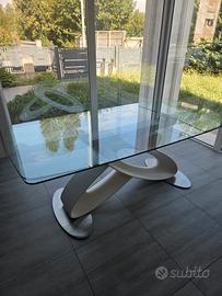 Tavolo allungabile in vetro Target Point Eclipse