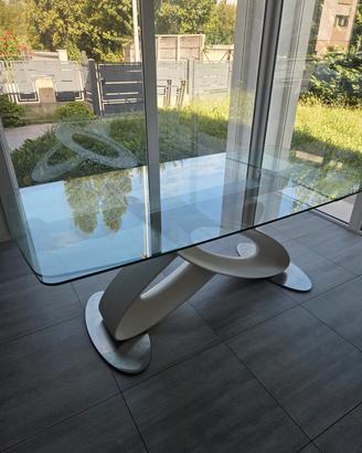Tavolo allungabile in vetro Target Point Eclipse