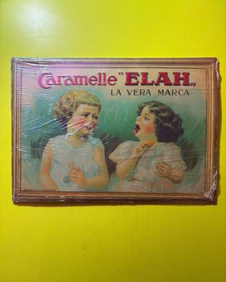 Targa pubblicitaria CARAMELLE ELAH originale