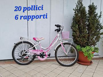 Bicicletta bambina 6/9 anni - 20" - con cambio 6 v