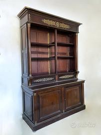 Libreria antica - XVIII secolo - noce e bronzo