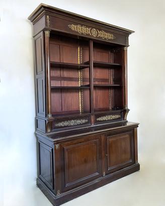 Libreria antica - XVIII secolo - noce e bronzo