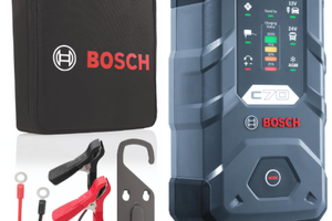 Bosch C70 Caricabatterie per Auto, 12 V - 24 V / 1