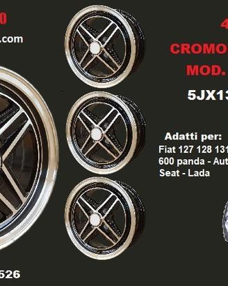 Cromodora TGA NERI 5X13 et20 4x98 Autobianchi FIAT