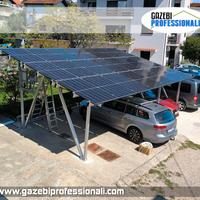 Carport solare pensilina gazebo fotovoltaico auto