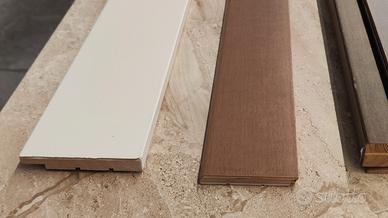 Stock Battiscopa Legno Multistrato o Bianco