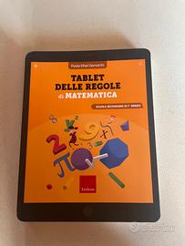 Tablet delle regole di matematica