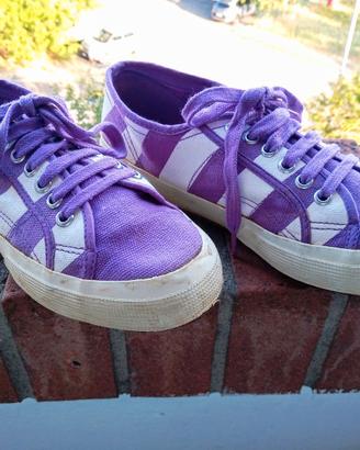 Football Fans Superga sneakers bianco viola 39