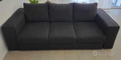 Divano 3 posti nero