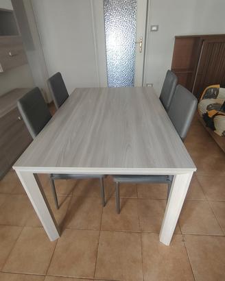 Tavolo allungabile + 4 Serie
