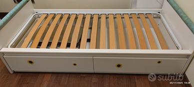 Letto Sangiorgio con rete a doghe 190 x 90