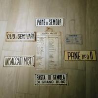 lotto di tabelle alimentari vintage anni 60/70