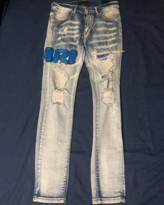 Jeans Amiri Strappati e Rifiniti - Nuovo S