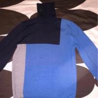 Dolcevita Dirk Bikkembergs tricolore. 100% Lana.