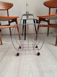 Portariviste, porta LP vintage anni 70 space age