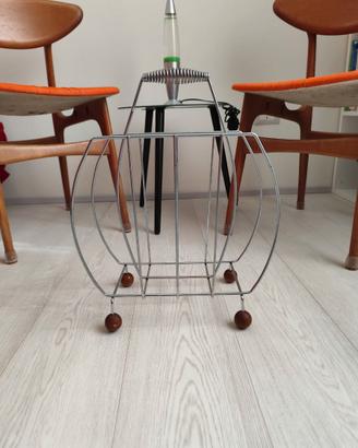 Portariviste, porta LP vintage anni 70 space age