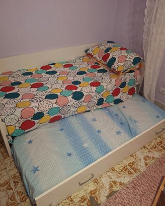 Letto singolo+lettino estraibile