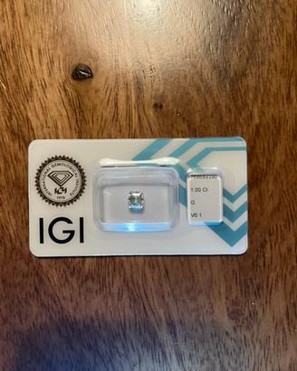 Diamante naturale 1 carato-G-VS1-IGI
