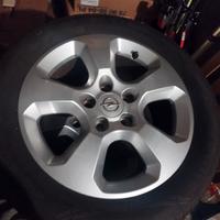 1 set gomme con 4 cerchi in lega Opel 205 55 R16