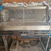 frigo inox vetrina espositiva da banco pesce carne