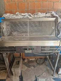 frigo inox vetrina espositiva da banco pesce carne