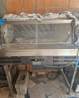 frigo inox vetrina espositiva da banco pesce carne