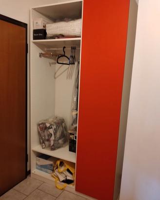 Guardaroba componibile ripiani e tubo appendiabiti