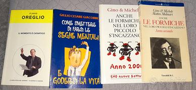 set 4 libri genere comico 