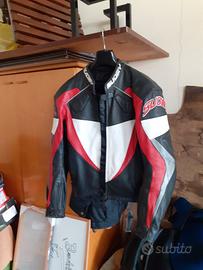 giubotto Suomy in pelle da moto 